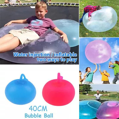 40cm Wubble Bubble Ball Firm Water Balloons Inflatable Soft Refillable Stretch • $15.99