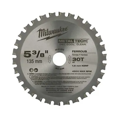 Milwaukee 48-40-4070 5-3/8  Metal Saw Blade 30 Tooth Ferrous • $31.10