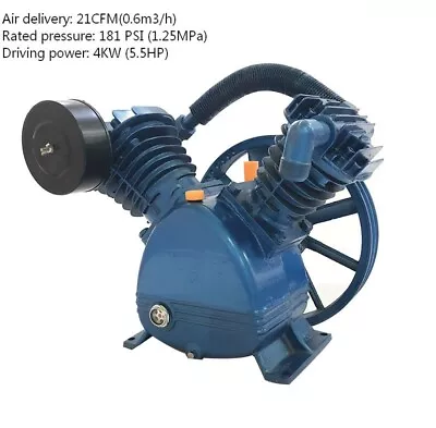 V-Type Twin Cylinder Air Compressor Pump Head Double Stage 181PSI 5.5HP 21CFM • $210