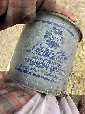 Vintage FRABILL'S Full Floating MIN-O-LIFE Minnow Fish Bait Bucket Pail #480 • $50