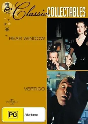 Rear Window + Vertigo 2 Disc New And Sealed DVD Region 2+4 Free Shipping • $18.99