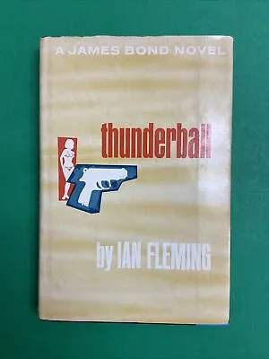 James Bond Thunderball Ian Fleming Hardcover Book 1961 Book Club Edition DJ • $11