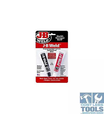 JB Weld Original Cold Weld Epoxy Adhesive Twin Pack - 8265-S • $20.95