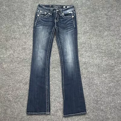 Miss Me JP8158B  Jeans Womens Size 26 Blue Jeans Bootcut  Embellished • $42