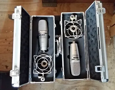 LD Systems D1121 Large Diaphragm Studio Microphones In Protective Cases. • £180