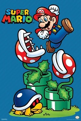 Super Mario Bros Mario Jump Nintendo Cool Wall Decor Art Print Poster 12x18 • $14.99