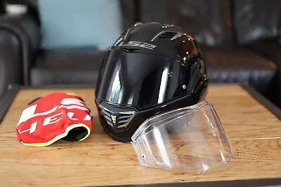 LS2 Helmets Valiant II Blackout Modular Helmet Matte Black - LG • $150