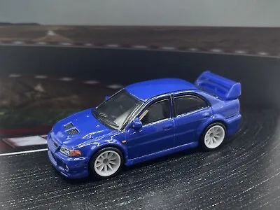 Hot Wheels Premium MITSUBISHI LANCER EVOLUTION VI  EVO BLUE LOOSE • $9.99