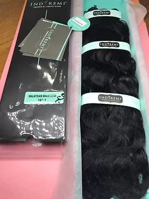 IndiRemi® Virgin Remi Hair Weave_MALAYSIAN_WAVE_WEAVING_16”_#1 • $97