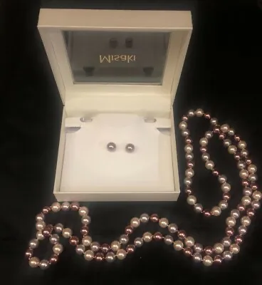 MISAKI Pearls SET (earrings And Necklace) • $90