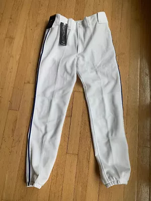 Mizuno Baseball Pants Boy's Youth XXL White With Royal Blue Piping New W/tags • $16