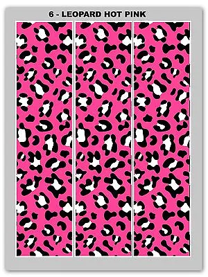 Animal Print Edible Image Topper Cake Strips Wraps Frosting Sheets Pink Zebra  • $10.99