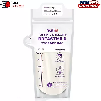 Temperature Indicating Breastmilk Standing Milk Storage Bags Baby Breastfeeding • $11.86