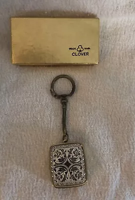 Vintage Clover Sankyo Japan Mini Music Box Keychain Plays “Love Story” Works! • $15