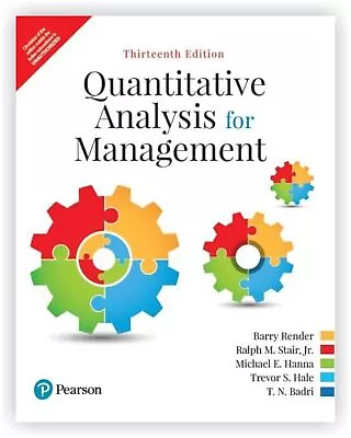 Quantitative Analysis For Management (PAPERBACK) BY Barry Render • $31.99