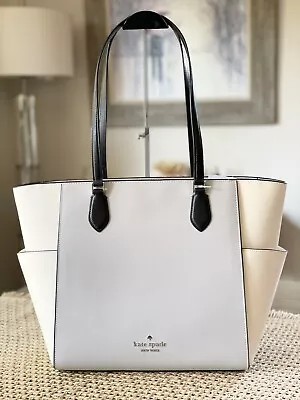 Kate Spade New York Madison Laptop Tote Shoulder Bag In Platinum Gray • $283.61