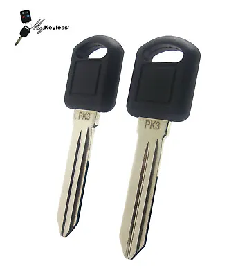 $14.95 • Buy New GM Replacement Transponder Chip Uncut Car Ignition Key Blade - PAIR