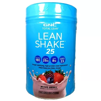 GNC Total Lean Shake 25 Meal Replacement 12 Servings 22.01oz EXP: 04/20/24 • $28.95