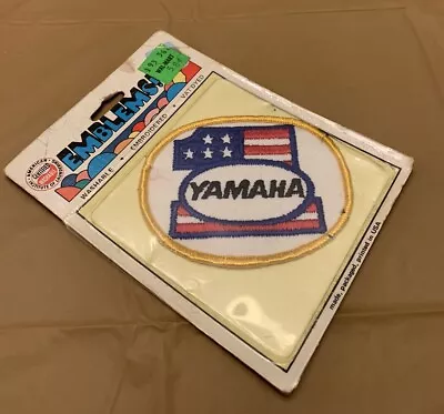 Vintage Yamaha Patch Emblem 2.75” X 3.5” Embroidered Sew On New Old Stock In Pkg • $12.30