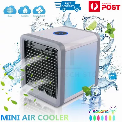 $26.85 • Buy Portable Mini Air Cooler Fan Air Conditioner Cooling Fan Humidifier AC Desk AU