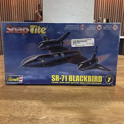 Revell SR-71 Blackbird Snap Tite 1:110 Level 1 Plastic Model Spy Airplane Kit 8+ • $14