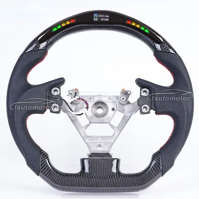 Carbon Fiber Perforated Leather LED Steering Wheel For 2004-07 Infiniti G25 G35 • $602.99