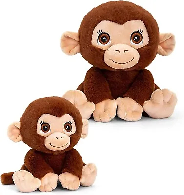 £9.60 • Buy Keel Toys Adoptable World Monkey 16CM Eco Plush 100% Recycled Material