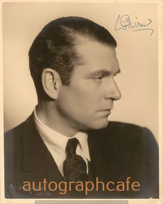 Laurence Olivier 10 X 8  Signed Promo Photo (signature Is Part Of The Photo) • £6.50