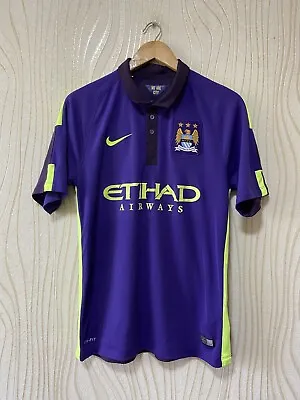 Manchester City 2014 2015 Third Football Shirt Soccer Jersey Nike 631208-547 M • $89.99