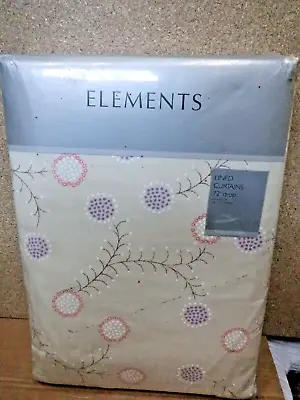 Elements Katami (Lilac) 66 X 72  (168 X 183 Cm) Lined Standard Width/ 72  Drop • £12