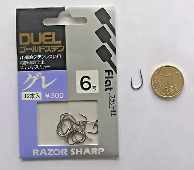 Hooks DUEL Razor Sharp K545 - Size 6 - 12 Pieces FA202 • $2.14