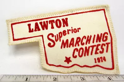 Vintage 1974 Lawton Oklahoma Superior Marching Band Contest Jacket Patch • $11.99