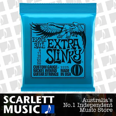 Ernie Ball Extra Slinky 2225 8-38 Electric Guitar Strings *BRAND NEW* • $14.95