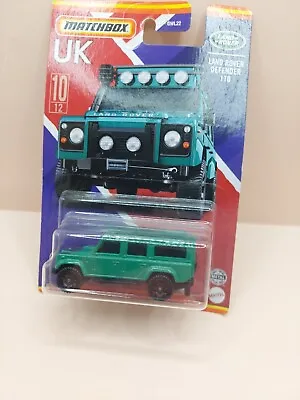 Matchbox UK10 Land Rover Defender 110 Station Wagon - Green - BNIP • $8.83