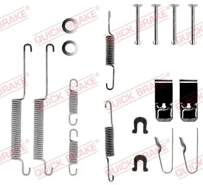 Accessory Kit Brake Shoes Quick Brake 105-0654 Rear Axle For Honda • £10.52