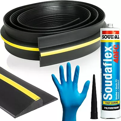 8ft Garage Door Floor Mount Threshold Weather Seal RUBBER  Draught Excluder • £32.99