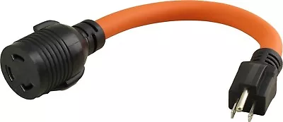 $19.99 • Buy 15 Amp NEMA 5-15 Male To 30 Amp NEMA L5-30 Female Adapter Cord By AC WORKS®