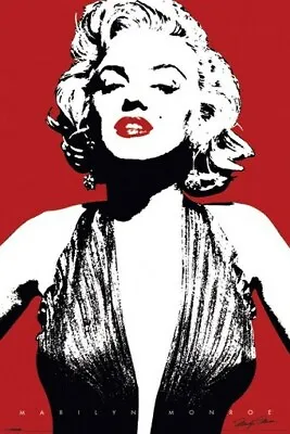 MARILYN MONROE POSTER Red Lips And Background RARE HOT NEW 24x36 • $22.17