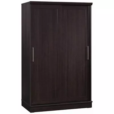 Pemberly Row Contemporary Engineered Wood Wardrobe Armoire In Dakota Oak • $371.13