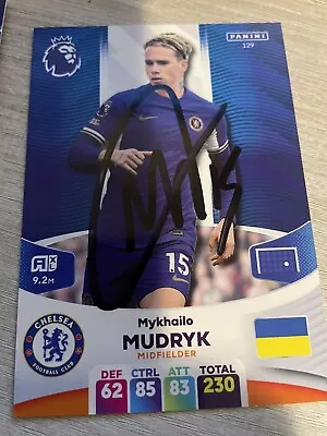 Match Attax 2023/24 Mykhailo Mudryk Chelsea Signed • £3.99