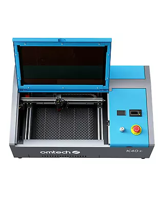 OMTech 40W K40+ CO2 Laser Marker Rotary Axis Comp 8x12 Engraving Bed W Red Dot • $659.99