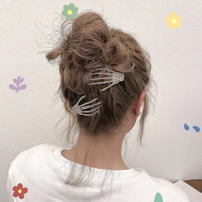 Skull Claw Skeleton Hand Hair Clip Women's Fashion Hair Accessories Hair~FM • $1.26