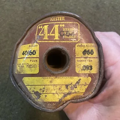 Vintage Kester  44  Solder .093 Diameter 40/60 USA    30oz • $24.99