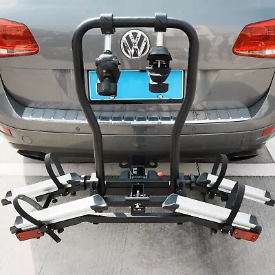 VILOBOS 2 Bike Rack Hitch Mount Foldable Bicycle Carrier Heavy Duty SUV W/ Lock • $214.99