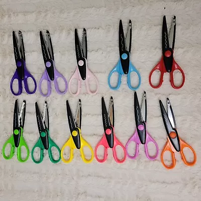 Lot Of 11 Decorative Edge Craft Scissors Paper Edgers Scrapbooking Edging  • $19.99