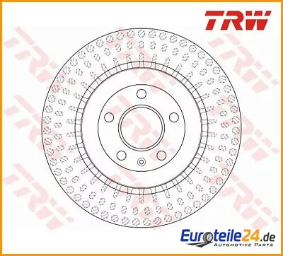 2 Pcs Brake Disc TRW DF6175S For Audi A4 A4 Avant A6 Q5 A5 • $193.46