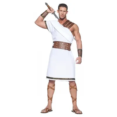 Greek Costume Adult Warrior God Halloween Fancy Dress • $28.25