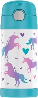 NEW THERMOS Unicorn Love Vacuum Insulated Drink Bottle Stainless Steel 12h 355ml • $28.97