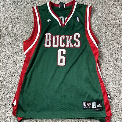 Milwaukee Bucks Andrew Bogut Sized Medium NBA Jersey By Adidas Basketball Green • $34.99