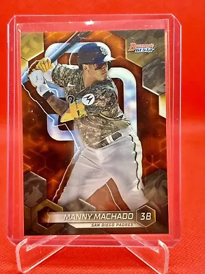 2023 Topps Bowman’s Best MLB /25 Orange Refractor MANNY MACHADO Padres SSP CT2 • $0.99